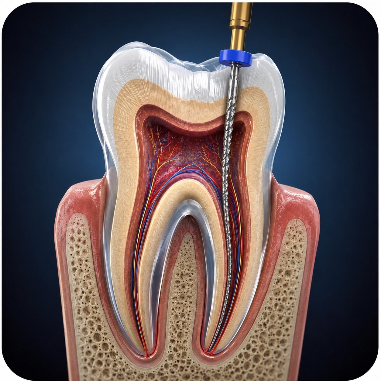 Trattamento di Endodonzia presso lo Studio Medico Dentistico del Dott. Fabrizio Avidano.